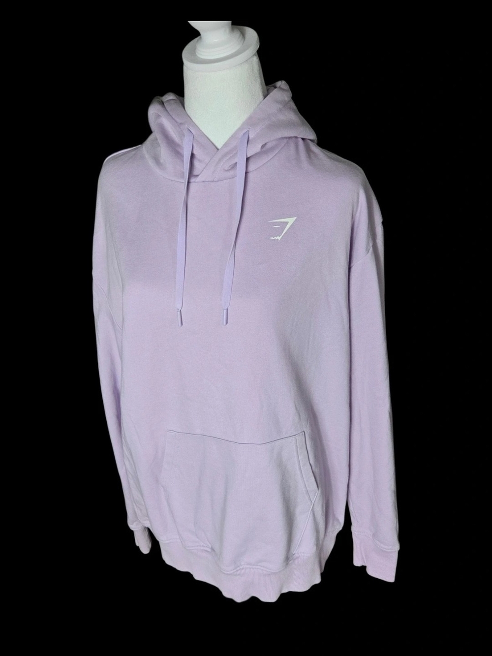 Gymshark Light Lilac Hoodie with White Logo